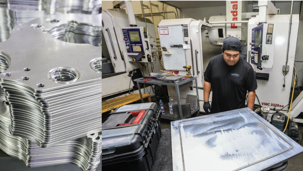 Martindale Manufacturing specializes in aerospace components, specifically mechanical seals. Size range is 1”x1” to 4’x4’. Thickness in material varies, but ranges from .025 to .125.